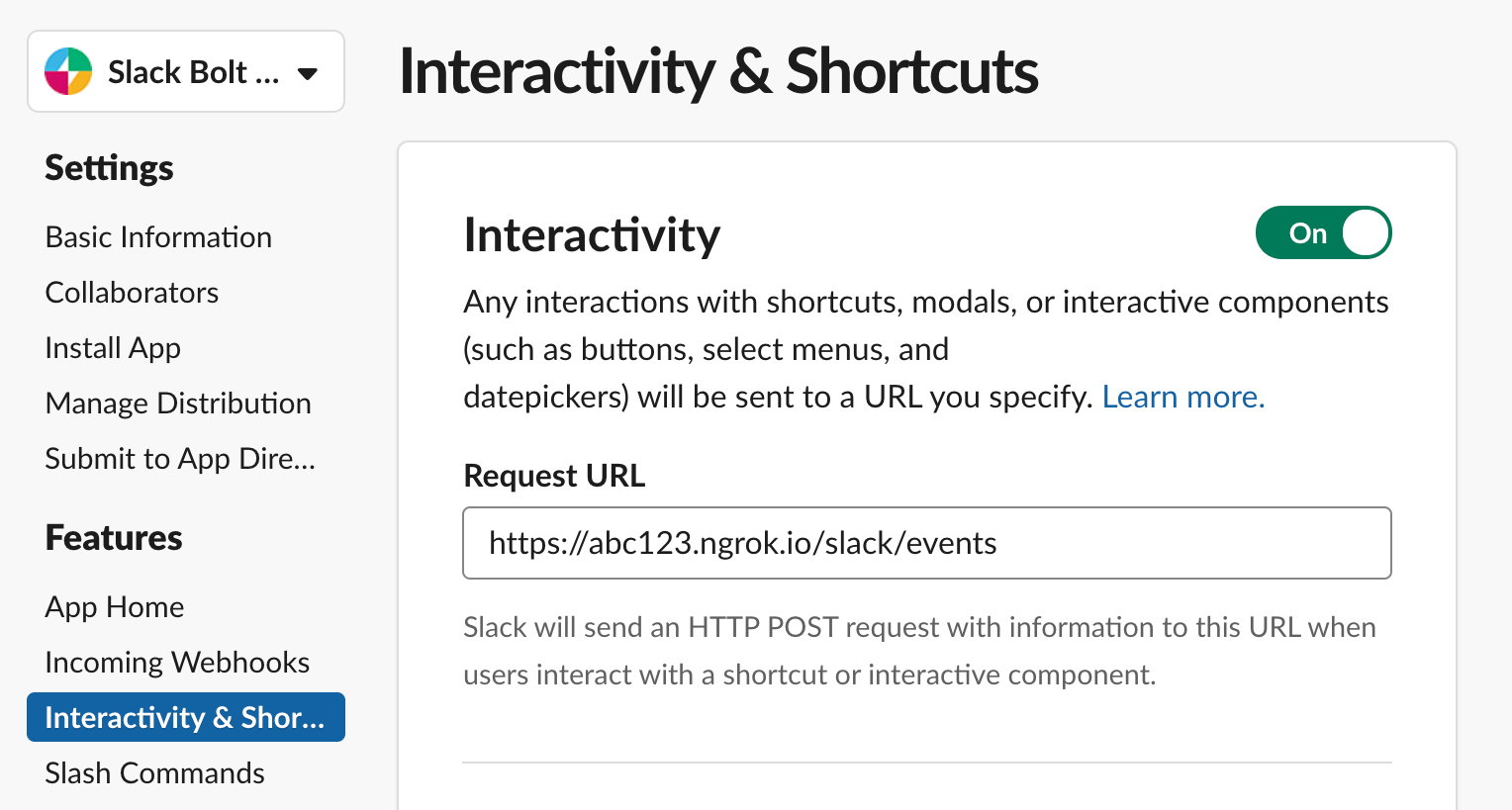 Interactivity & Shortcuts page Interactivity & Shortcuts page